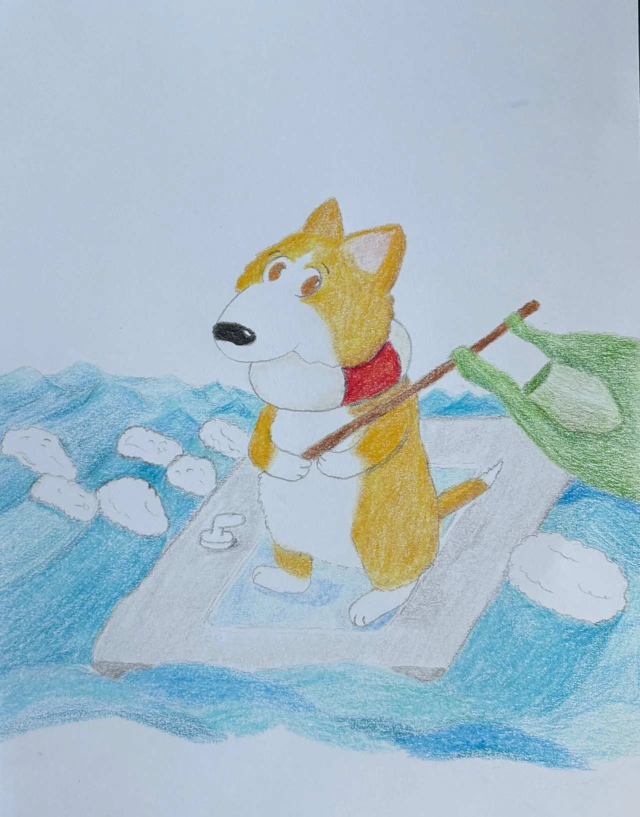 Coding Corgi illustration for the Titanic as a risk model